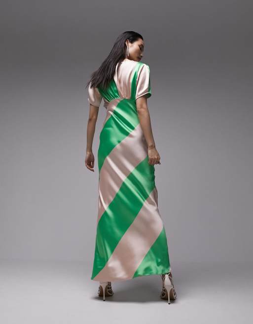 Topshop striped hotsell maxi dress