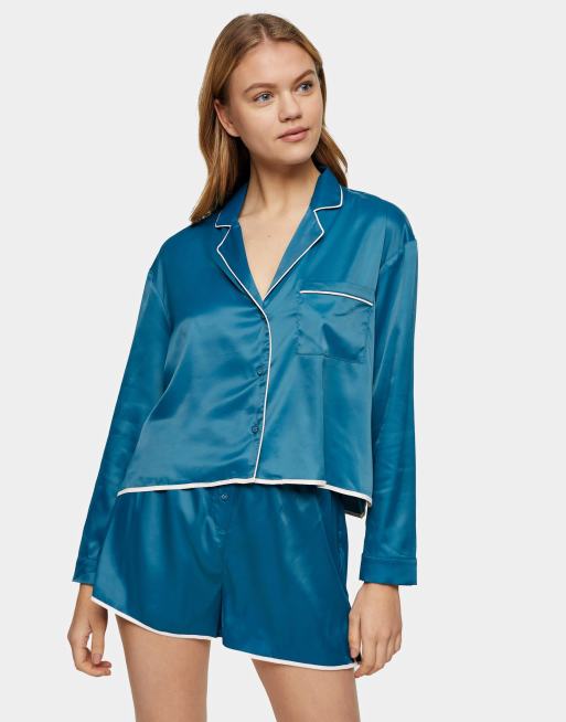 Silk pyjamas deals topshop