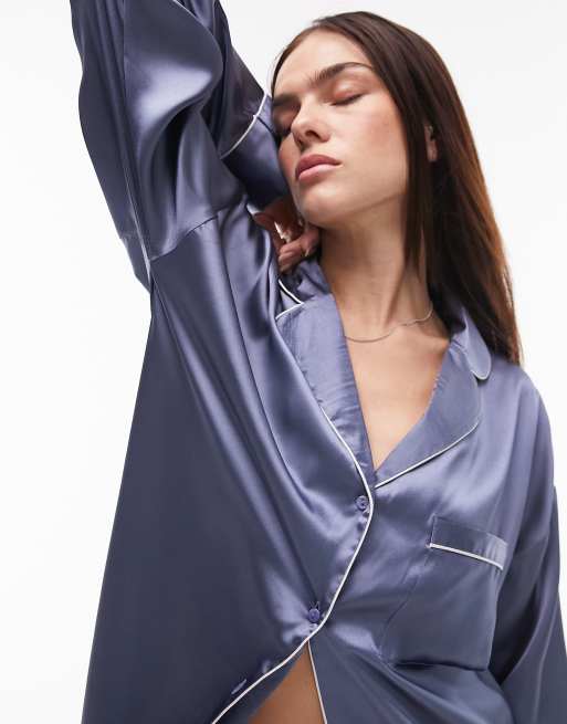 Satin Pajama Shirt and Pants