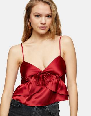 topshop satin cami