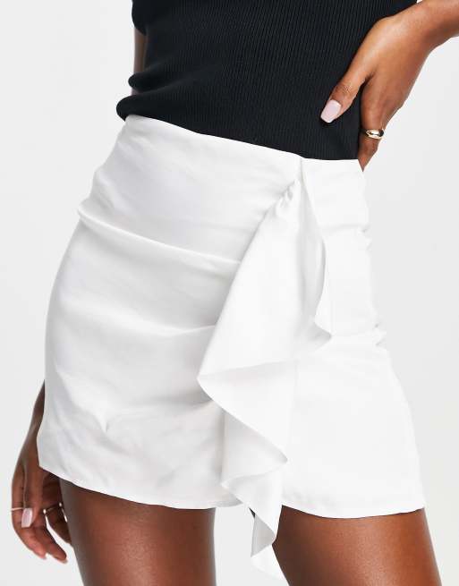 Ruffle micro 2025 mini skirt