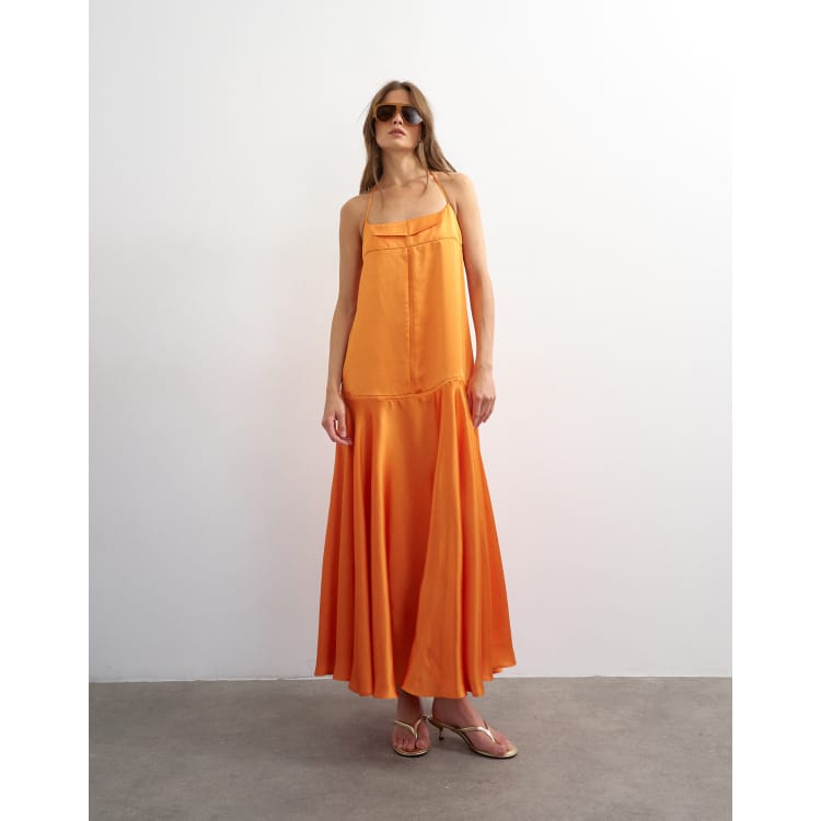 topshop orange lace dress Topshop - Embroidered Occasion Maxi Dress - Women - Viscose - 12 US