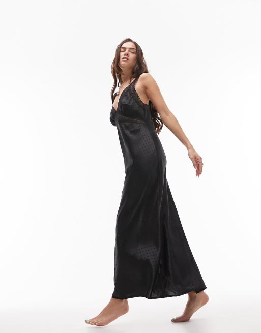 Black slip online nightie