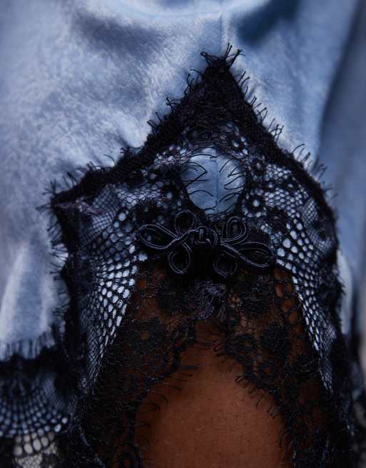 スカート carol shoppe LACE TRIM SHIRT SKIRT Topshop shell lace ruffle midi skirt in white | ASOS