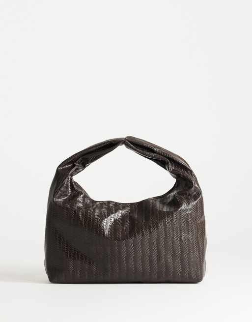 Topshop - Savan - Borsa da spalla piccola color cioccolato