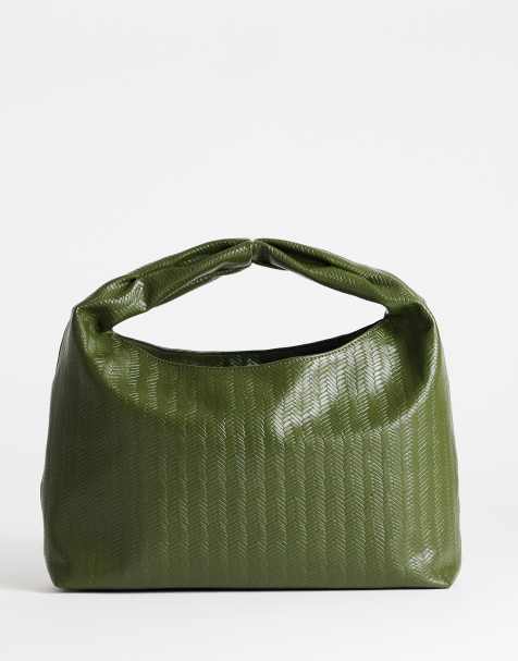 Topshop - Savan - Petit sac porté épaule en tissu - Vert - view 1