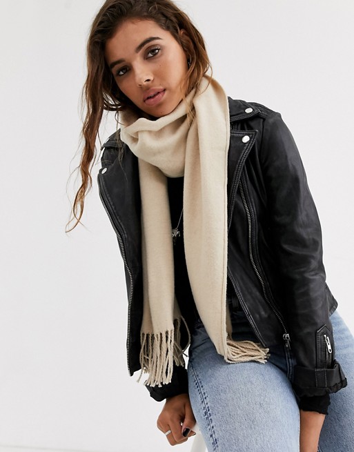 Topshop scarf in camel
