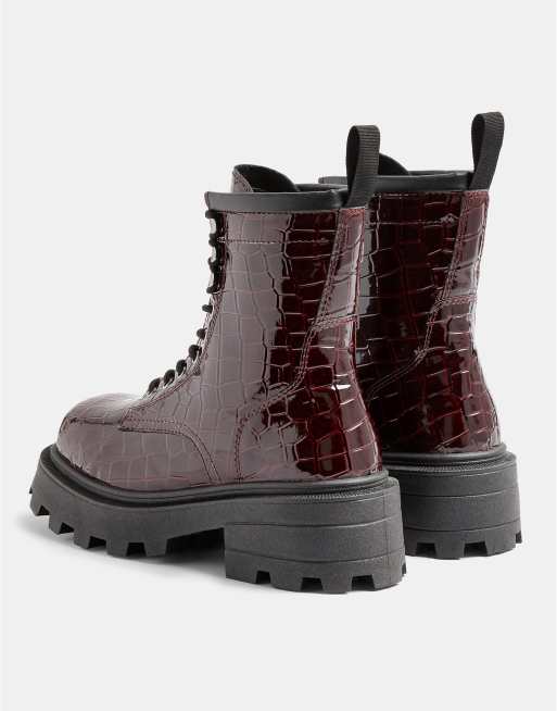 Scarponcini bordeaux best sale