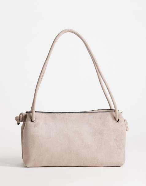Topshop - Schelby - Chapeau melon plat en suédine - Taupe - view 1