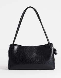 Schelby medium flat bowler in black