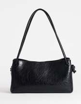Topshop Schelby mini flat bowler in black