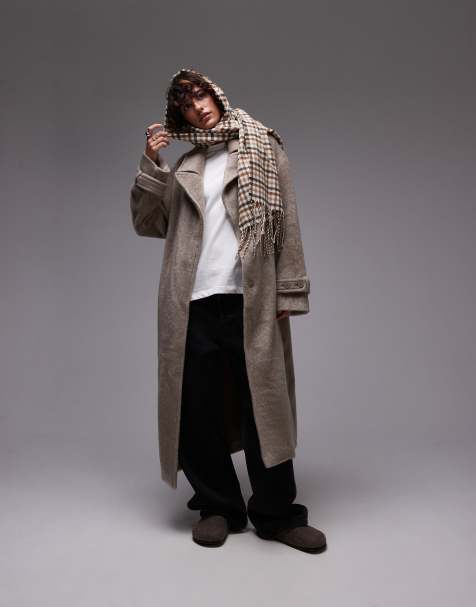 Topshop – Schlupfmantel in Taupe - view 1