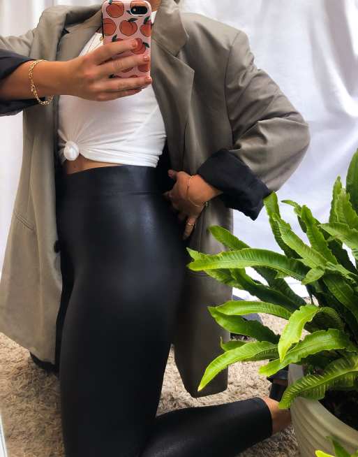 wet looking leggings