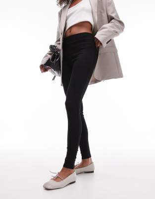 Thumbnail - Topshop - Schwere Leggings in Schwarz mit langem Schnitt