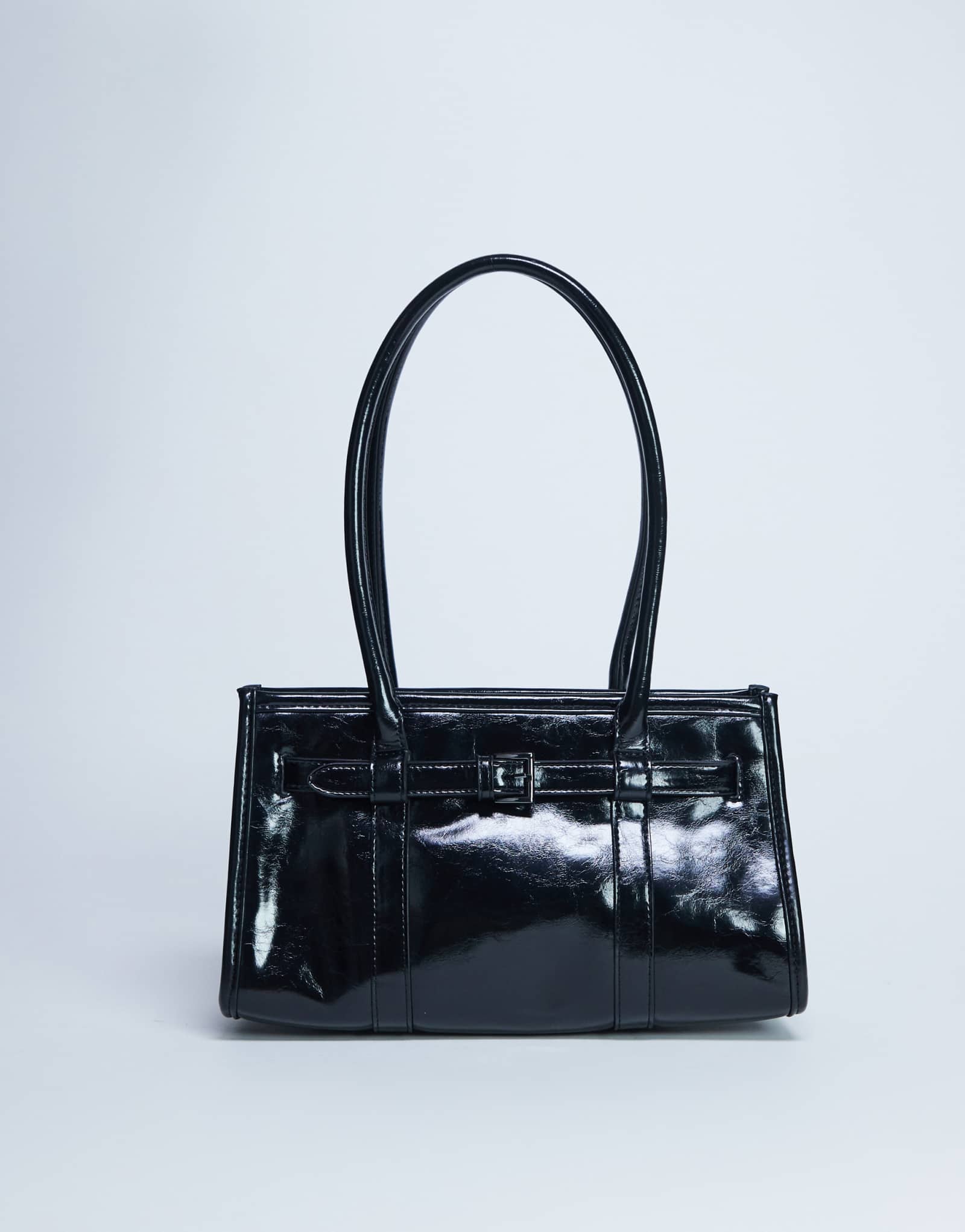 Сумка-котелок через плечо Topshop Scottie черного цвета