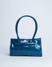 Topshop Scottie shoulder bowler bag in teal