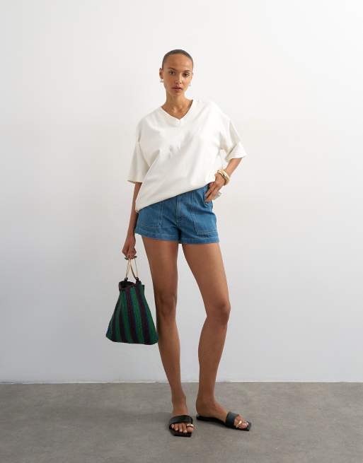 Topshop - Scout - Blå denimshorts, 2 af 5
