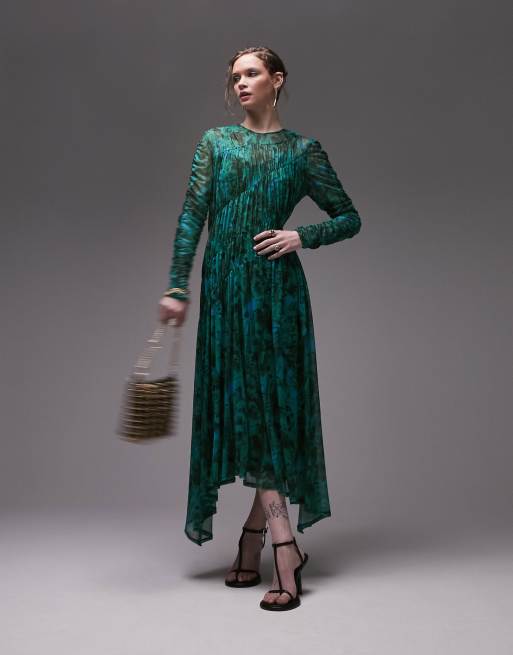 Whistles green clearance jungle cat dress