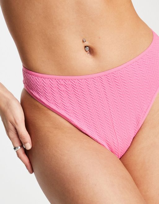 Juicy Couture mesh low rise thong in pink