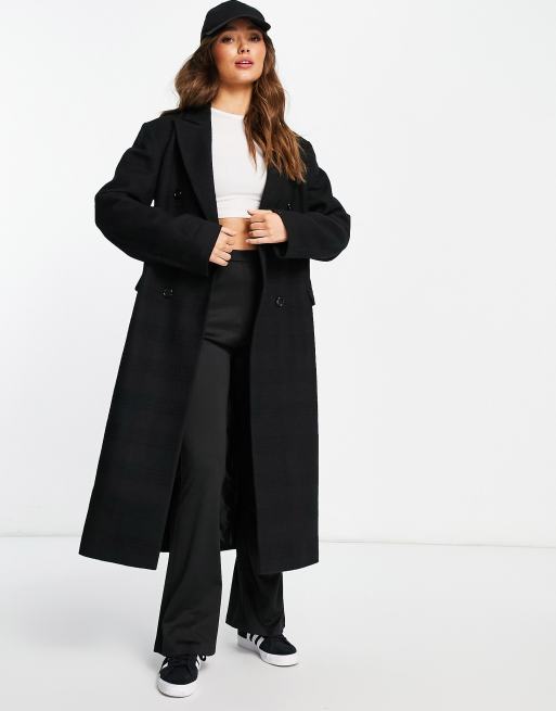 Long black hotsell smart coat