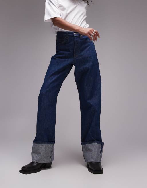 【YOURNUS】Sorbet Cooling Indigo Wide Denim Tall Basics Indigo Wide Leg Jean | boohoo