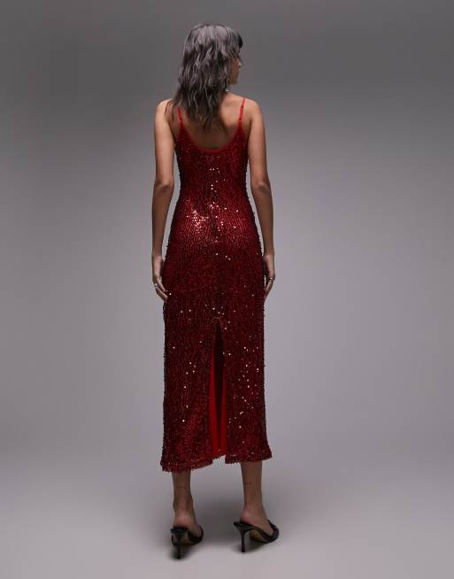 Red prom dress topshop sale