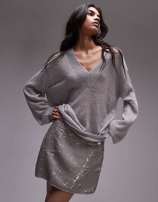 Sasha Sequin Micro Mini Skort Sasha Sequin Micro Mini Skort