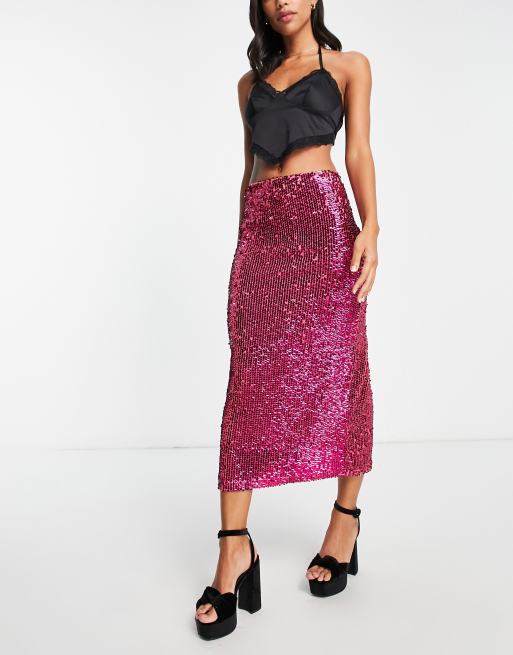 Gold sequin outlet skirt topshop