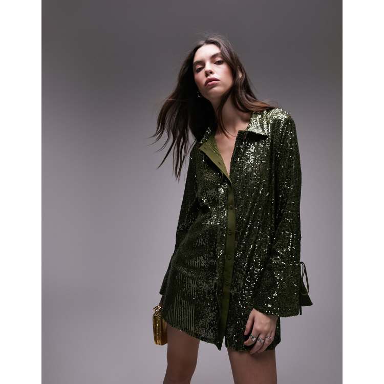 Topshop outlet sequin blazer