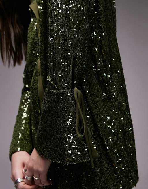 Topshop sequin blazer sale