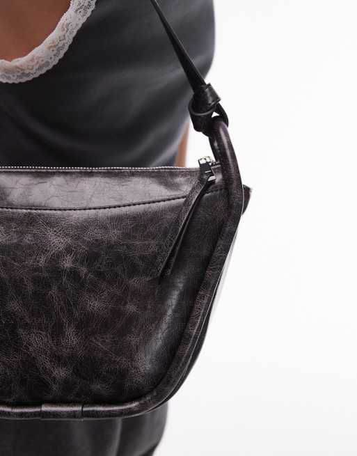 Black structured bag hotsell