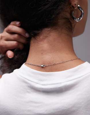 Topshop Seti Waterproof Stainless Steel Lariat Chain Necklace