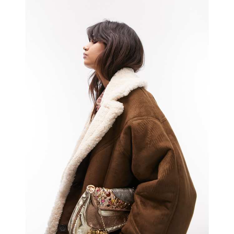 Top 67+ imagen ralph lauren shearling car coat Thptnganamst.edu.vn