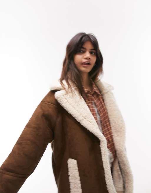 Topshop hotsell sheepskin jacket