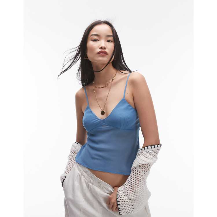 トップス DICH HENDERSON LOBSTER SHEER CAMI DICH HENDERSON LOBSTER SHEER CAMI