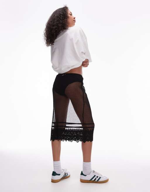90s sheer skirt sales