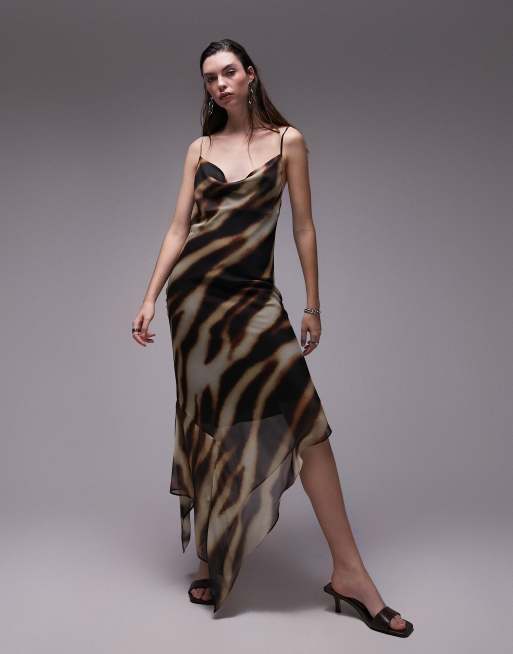 Leopard print hotsell slip dress topshop