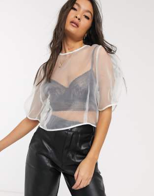 topshop sheer top