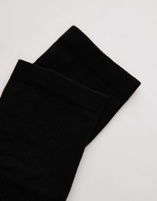 Topshop sheer ribbed socks in black, 2 of 4