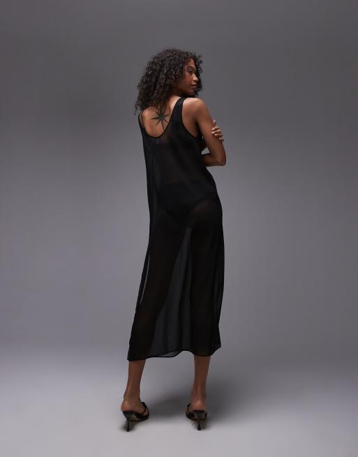 Sheer throw over dress sales