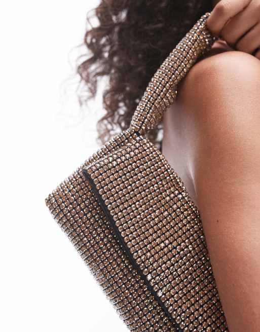 Topshop Shelly Embellished Shoulder Bag
