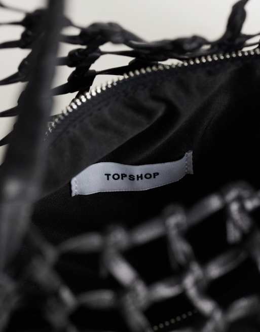 Topshop - Shia - Borsa da spalla media nera, 4 di 4