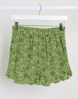 topshop leopard print shorts