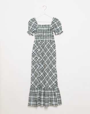 checked dress topshop