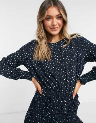 Navy polka hotsell dot mini dress