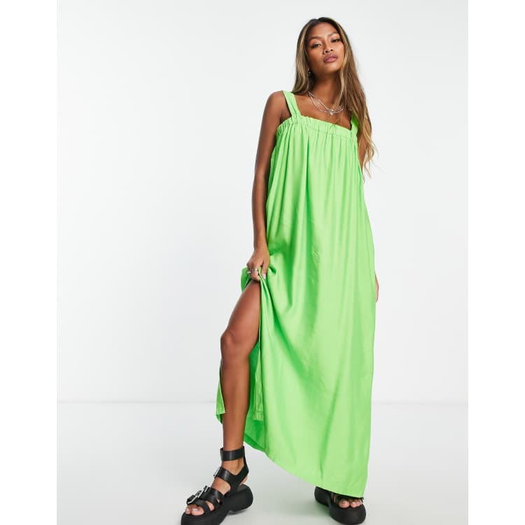 Topshop lime 2024 green dress