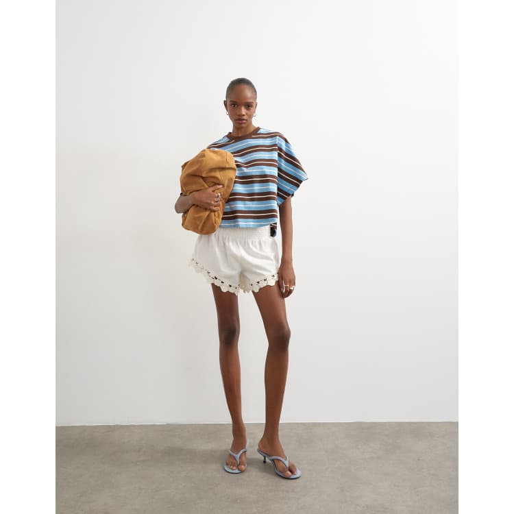 Short De Sport Coton Firo Bleu // ba&sh FR