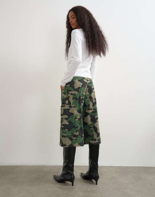 Topshop short cargo long en camouflage, 5 de 5