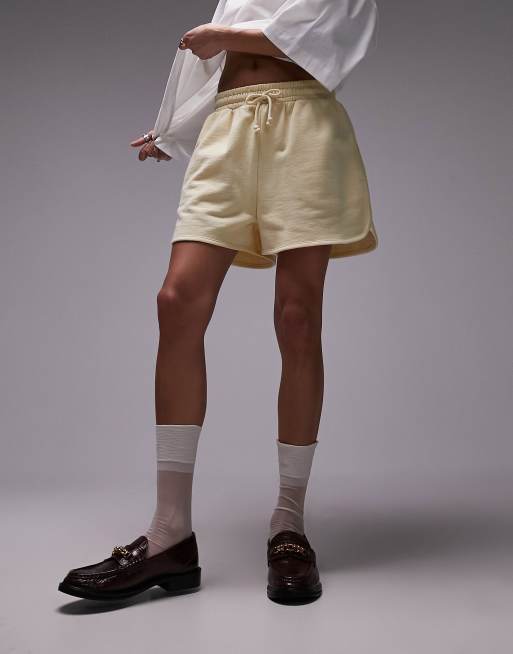 Topshop - Short de jogging - Jaune citron