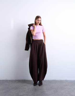 Topshop Shrunken Everyday Tee In Black